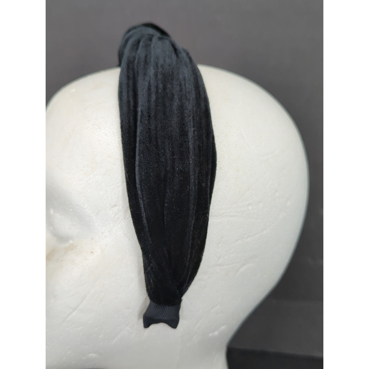 Black Velour Velvet Top Knot Headband Wide Band Hair Accessory Nordstroms