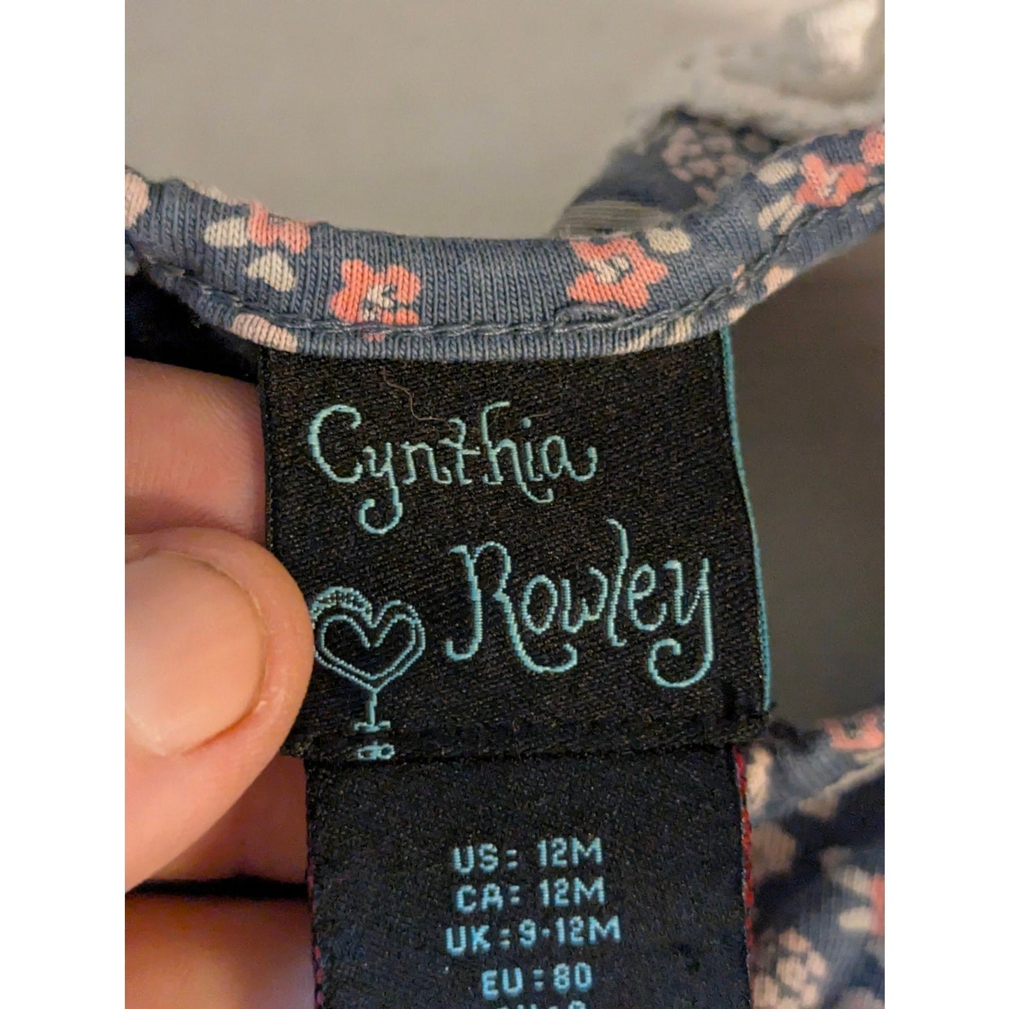 Cynthia Rowley Baby Girls Floral Print Sleeveless Dress Size 9-12 Months NWT