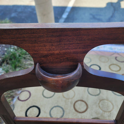 Secondhand Sandies: Vintage Men's solid wooden valet coat rack pants hanger change holder