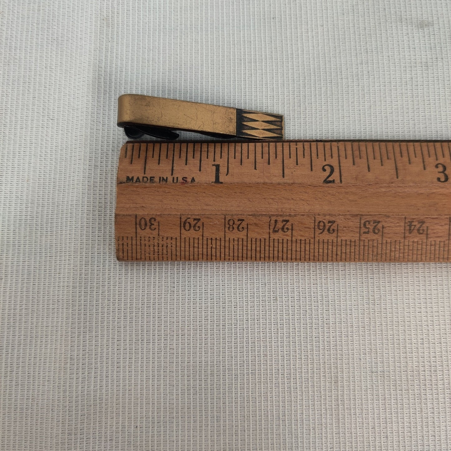 Hickok MCM Brass Tie Clip Mid Century Modern Dapper Gentleman