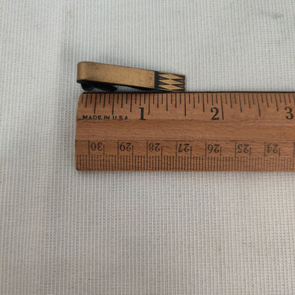 Hickok MCM Brass Tie Clip Mid Century Modern Dapper Gentleman