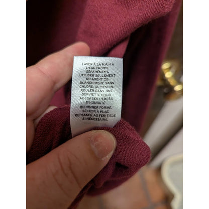 NEW Caslon Size Small Turtleneck long sleeve Burgundy long sleeve Cowl Neck