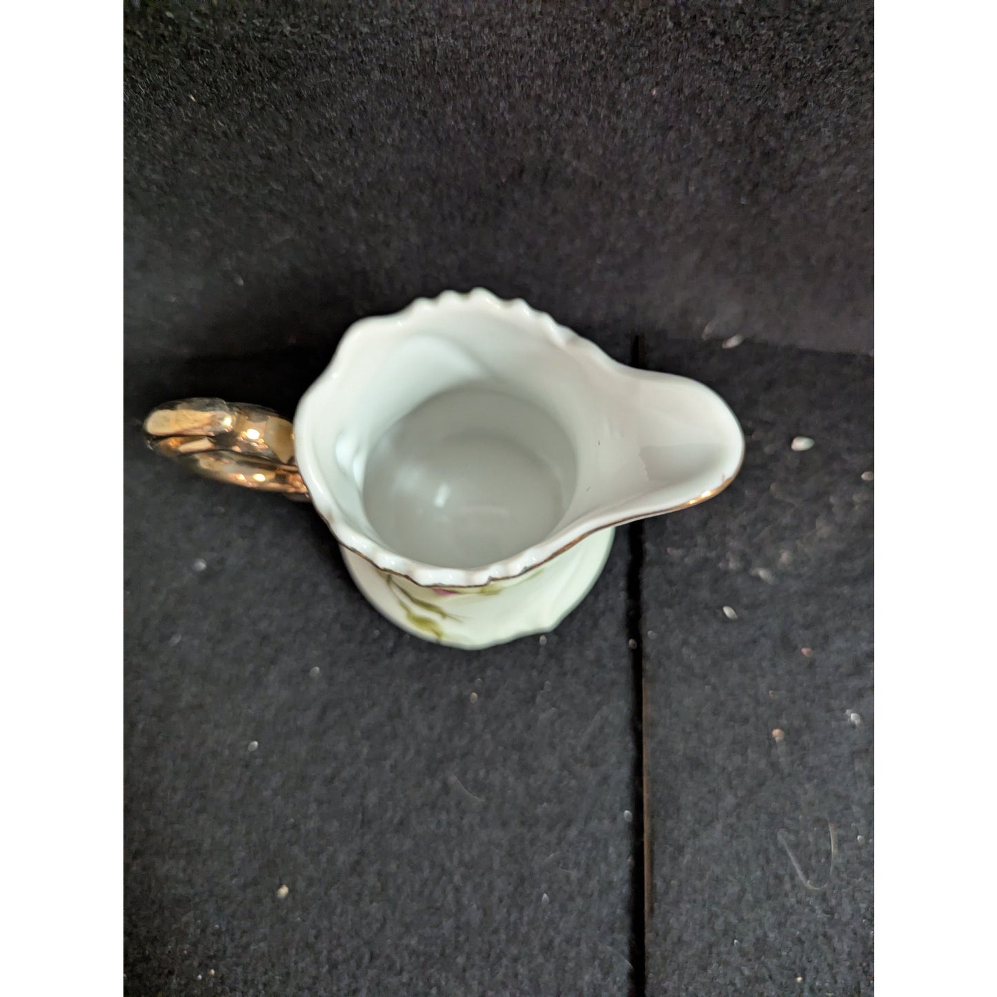 Vintage Nippon Hand-Painted Pink Rose Porcelain Creamer Pitcher