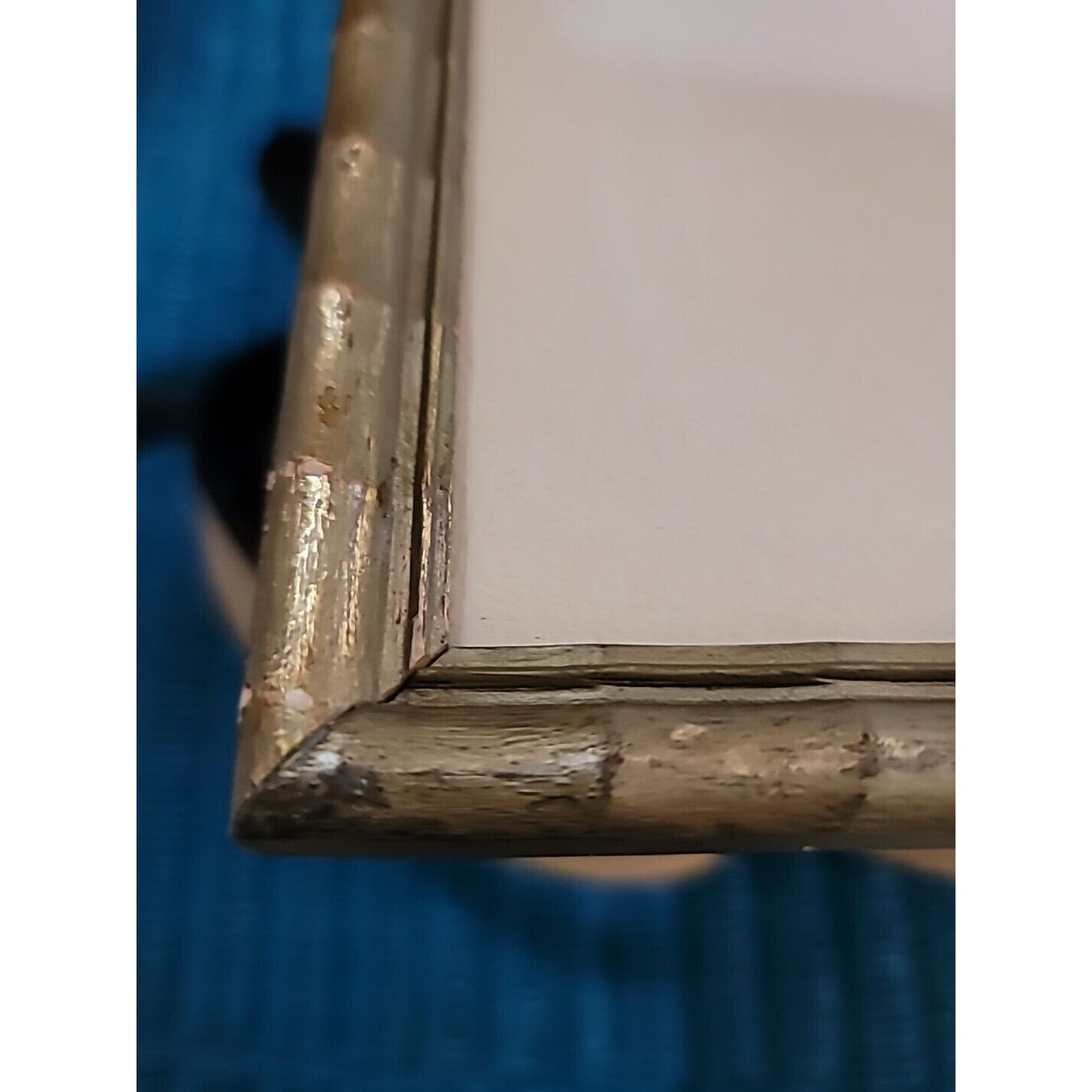Vintage Thai temple rubbings - In Exquisite Solid Wood BAMBOO 1960s MCM Frame