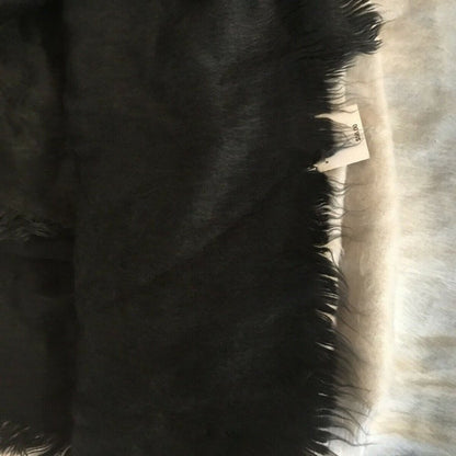 DKNY Donna Karen NY WOVEN OMBRE SCARF Grey/Black NEW large Cozy Soft Wrap