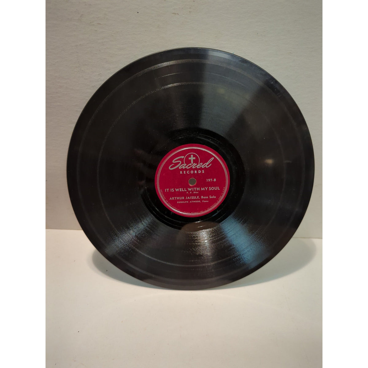 Shellac Dis Vintage 78 Record LP Album Disc Shellac Vinyl Arthur Jaissle Gospel 19 ...