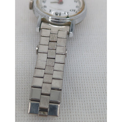 Vintage Timex Manual-Wind Mechanical Watch with Stainless Steel Expansion Band