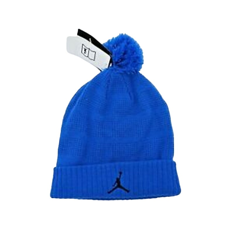 Nike Air Jordan Jumpman NWT Soar Blur Blue Beanie Pom Pom Youth