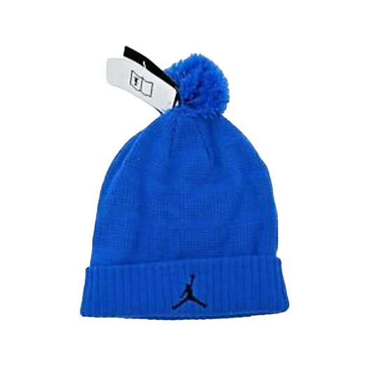 Nike Air Jordan Jumpman NWT Soar Blur Blue Beanie Pom Pom Youth