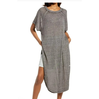 We the Free People  spring breeze midi dress grey Tunic Size XS Lightweight