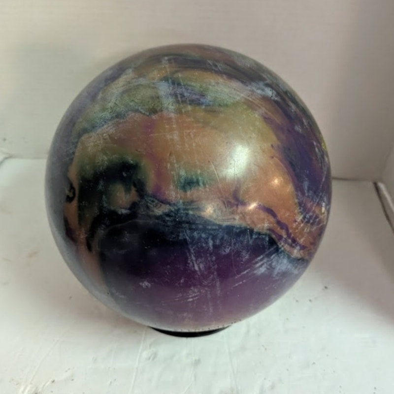 Vintage PBS Mercenary Bowling Ball 12lb Purple Gold Swirl Reactive Pre Drilled