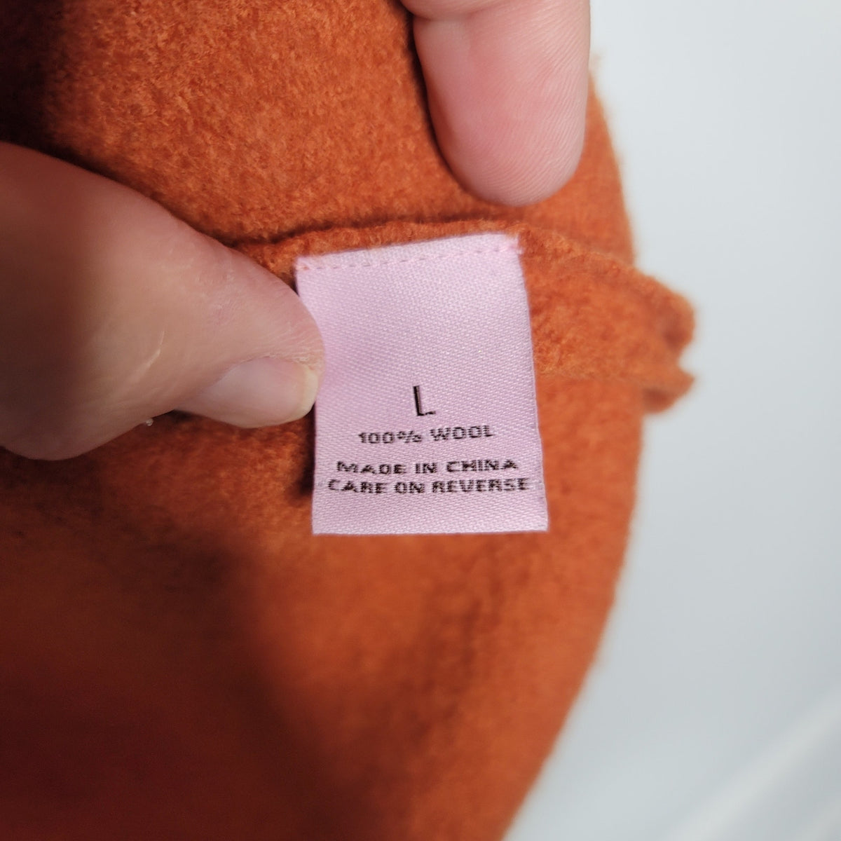 Paraphrase UK Size Large Wool geometric lightweight jacket blouse Orange wrap