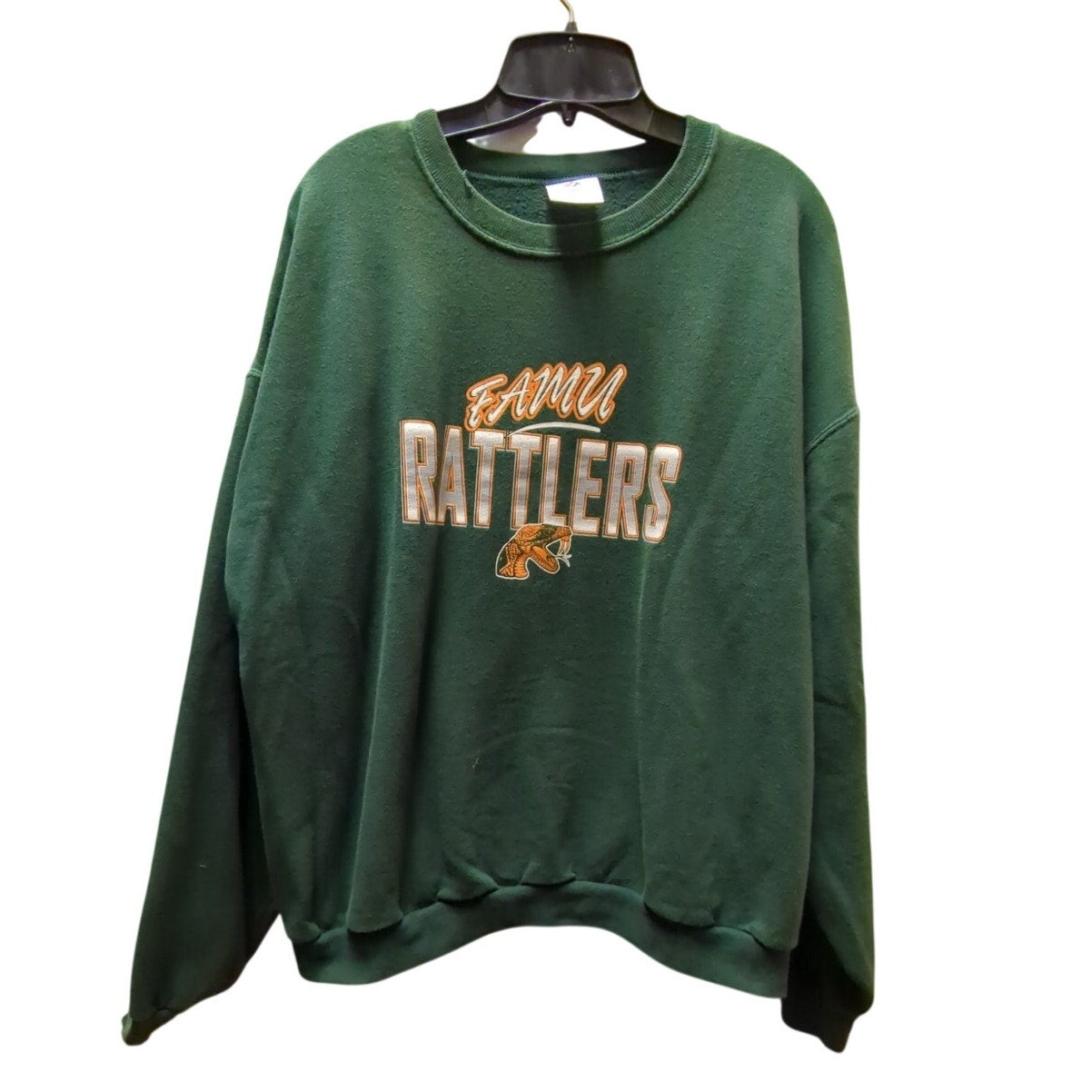 Vintage Jerzees FAMU Rattlers Crewneck Sweatshirt Green XL Florida University