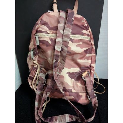 Rebecca Minkoff Nylon Backpack Pink Camouflage Pattern NEW