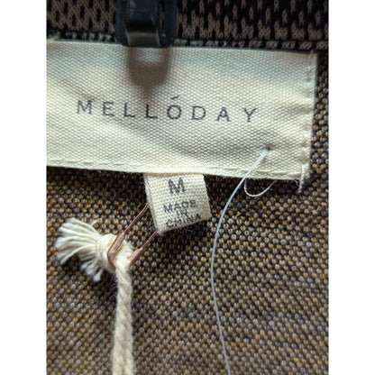Melloday NWT Women’s Plaid Jacket Cardigan Long in Brown Plus Size Medium TRAVEL