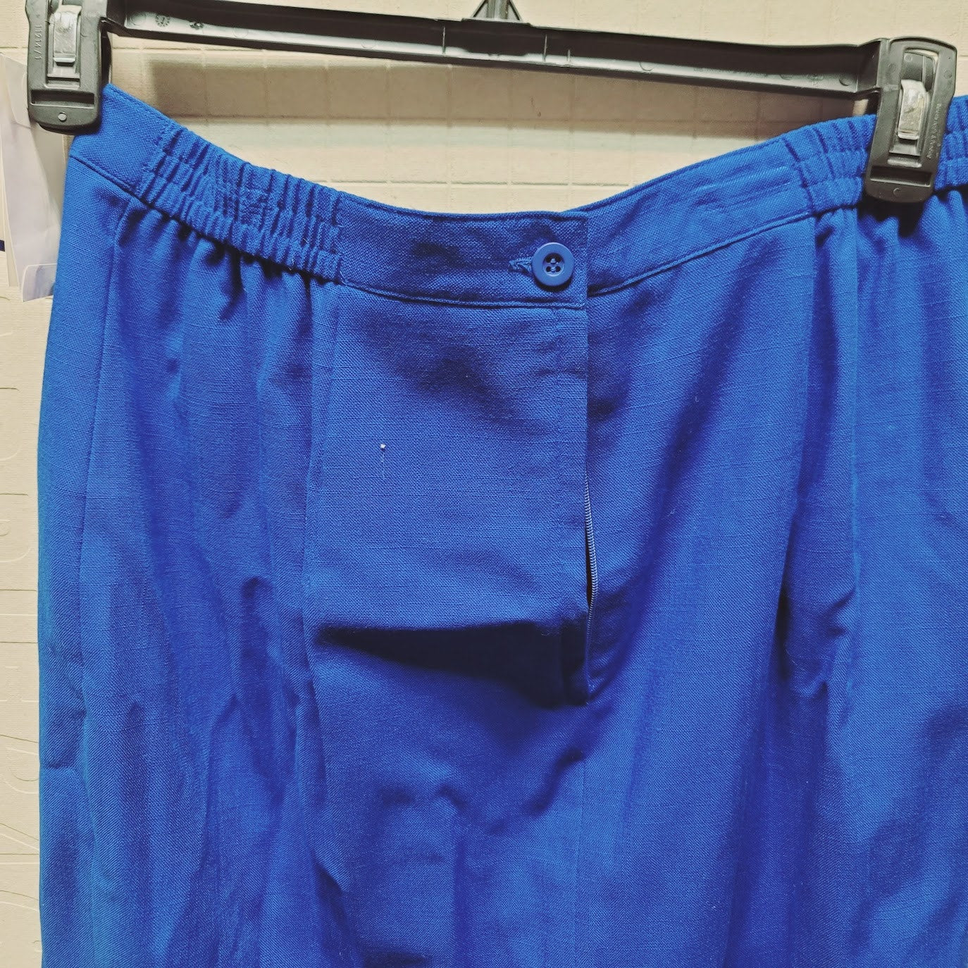 Joan Leslie Size 16 Blue Skirt Lined Career Work Textured NEW Pencil wiggle