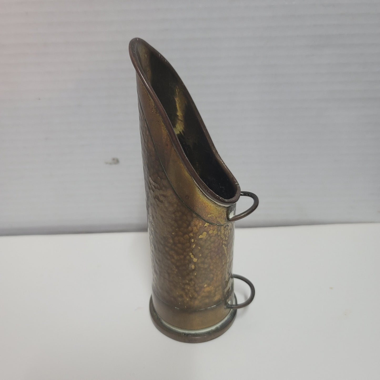 Trench art ammo Artillery Shell Scoop Vessel Flower 1940s