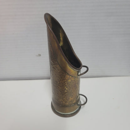 Trench art ammo Artillery Shell Scoop Vessel Flower 1940s