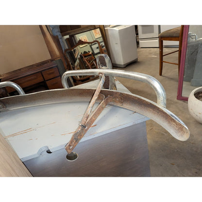 Secondhand Sandies: Vintage Chrome Bumper for Volkswagen. Would be great mancave shelf!