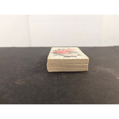 Vintage Mini Floral Pink Roses Playing Cards Miniature Deck Crafts Full Deck
