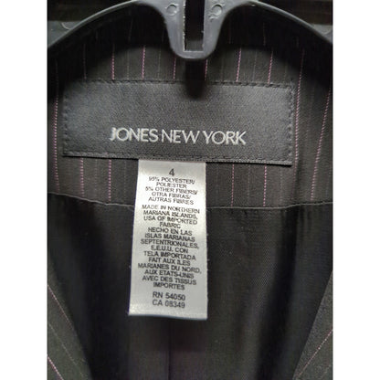 Jones New York Signature Size 4 Pinstripe Suit Jacket Blazer 90s Career Core NWT