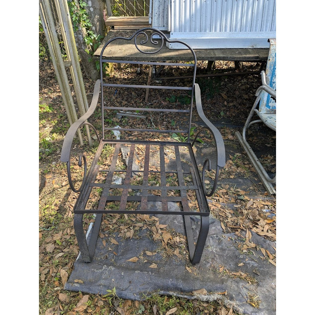 SECONDHAND SANDIES: outdoor patio metal chair bounce rocker