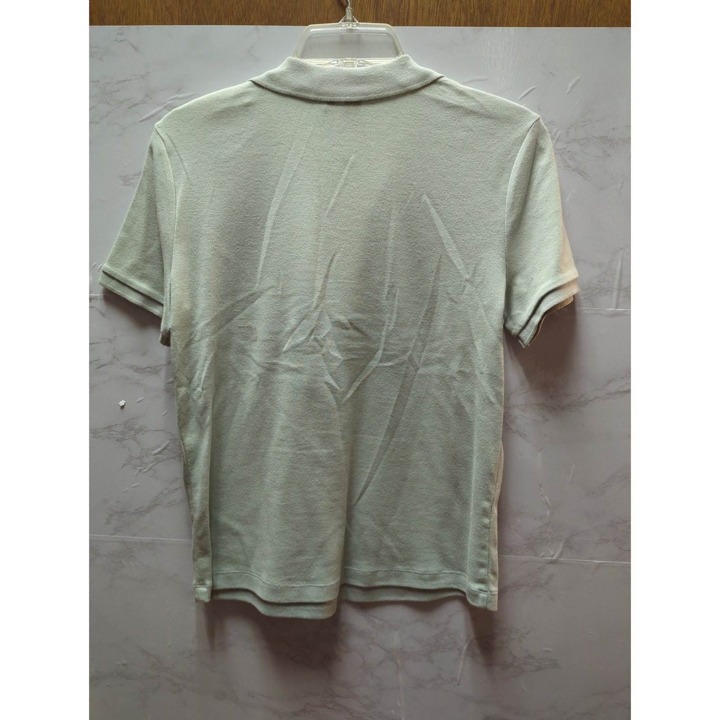 Lauren Ralph Lauren Light Green Cotton Polo Shirt Yellow Crest Size Small Preppy