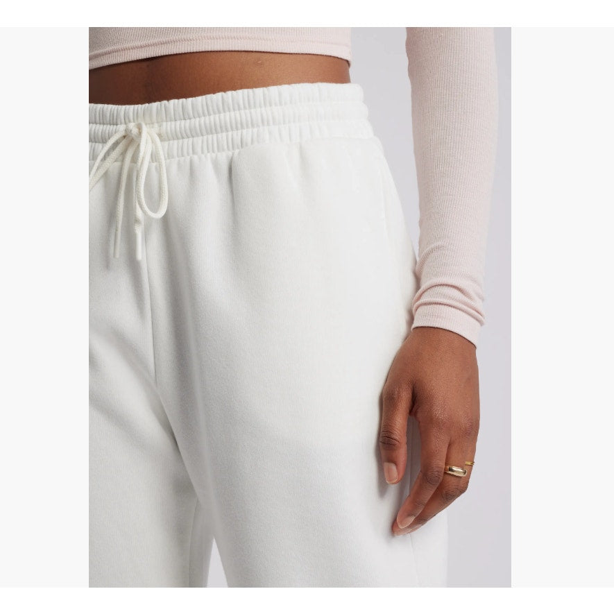 Oversize Fleece Joggers BP. Drawstring Size Medium Elastic Hem White NEW