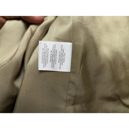 Jones New York Silk Linen Neutral Minimalist Old Money Safari Blazer Jacket Sz 8