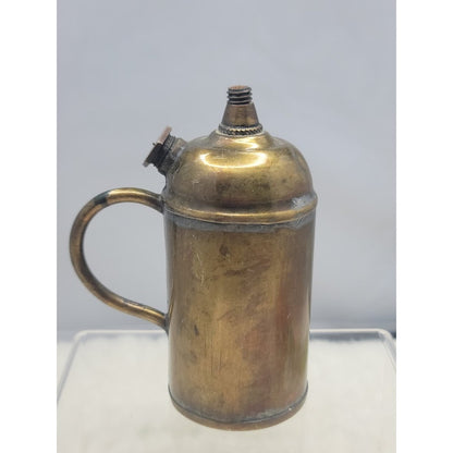Antique Brass Table Lighter Tankard Handle Style Industrial Steampunk Nautical