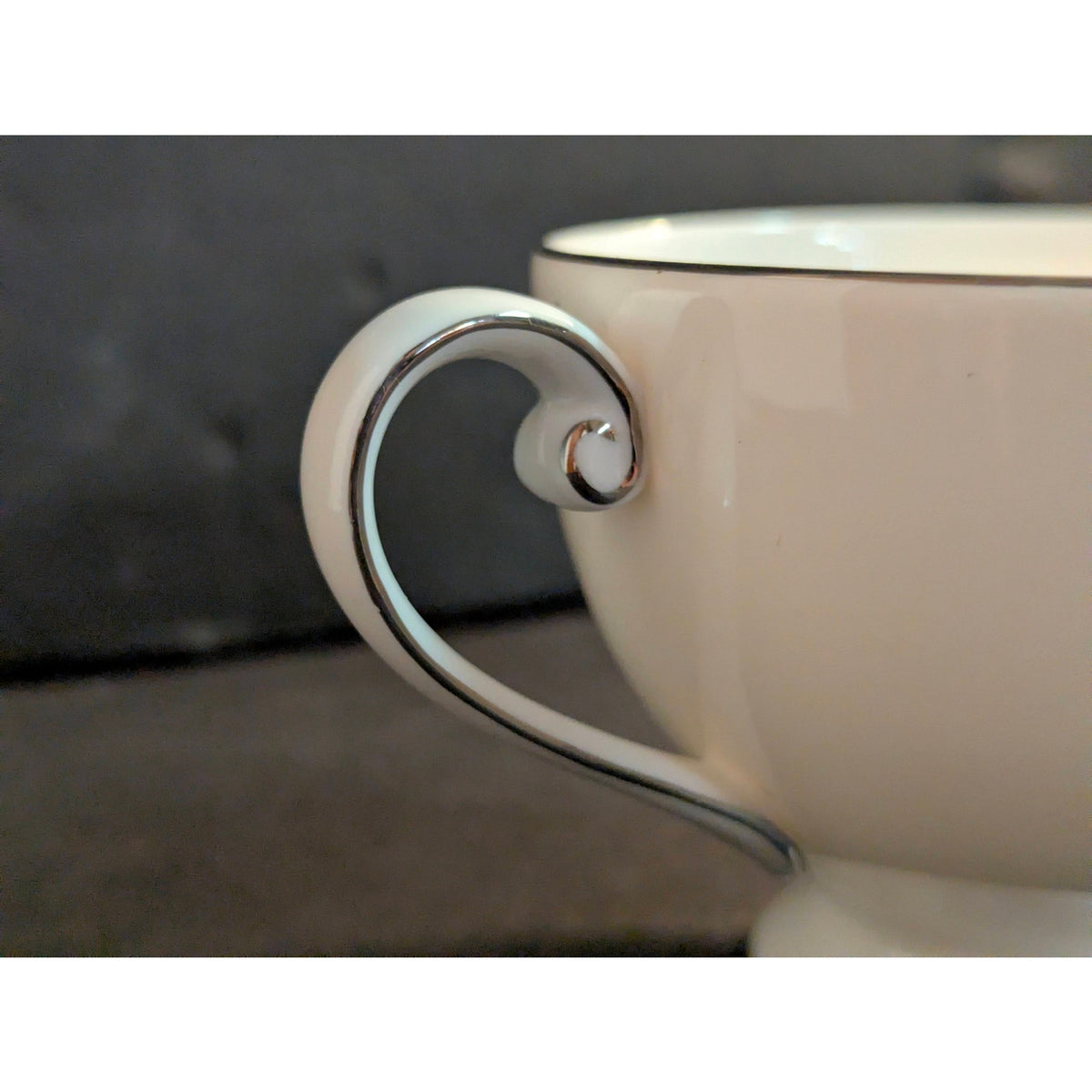Mikasa Ultima Cameo Platinum Teacup Fine China Platinum Trim HK 301