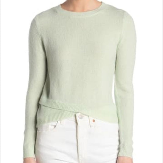 Elodie NWT Sage Lightweight Crew Neck Sweater MEDIUM long sleeve green