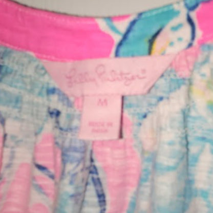 Lilly Pulitzer Essie tank top in the "Lobsters in Love" print Size Medium