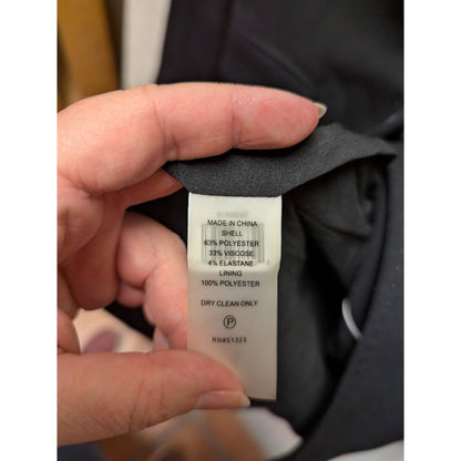 Vince Camuto Rich Black Size 6 Peak Lape Blazer NEW Career Casual Essential