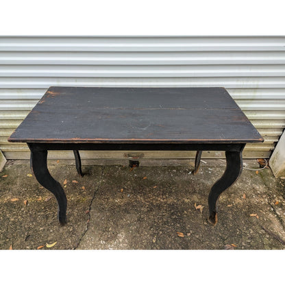 Secondhand Sandies: Solid wood farm style desk table black aged