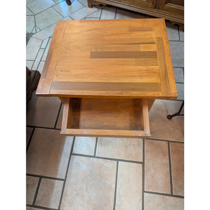 Secondhand Sandies: Small Side Table with drawer light wood