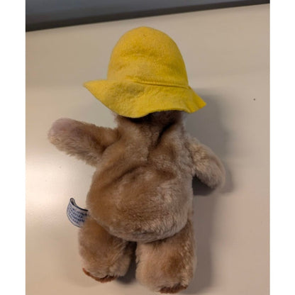 Stuffed Animal PLUSH teddy bear Eden paddington with yellow hat