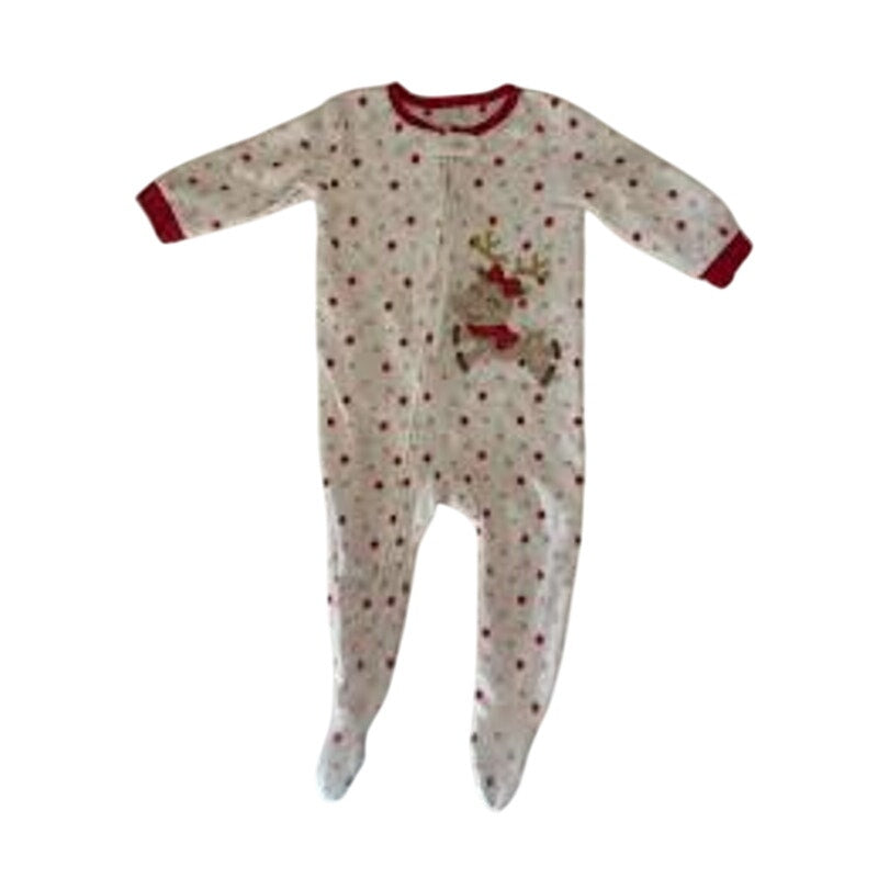 Koala Kids Christmas One Piece Fleece Outfit Holiday 12 Month old NEW Child romp