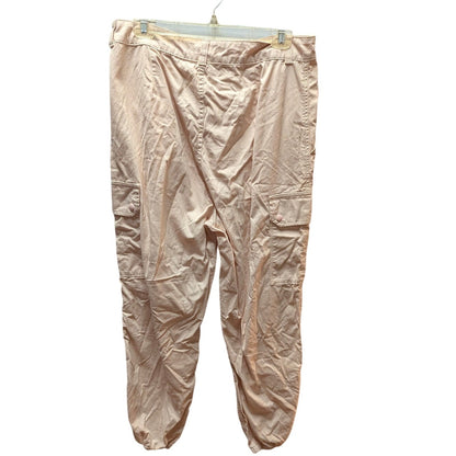 Topshop Pastel Pink Utility Cargo Pants Joggers Y2K Gorpcore Streetwear Size 12