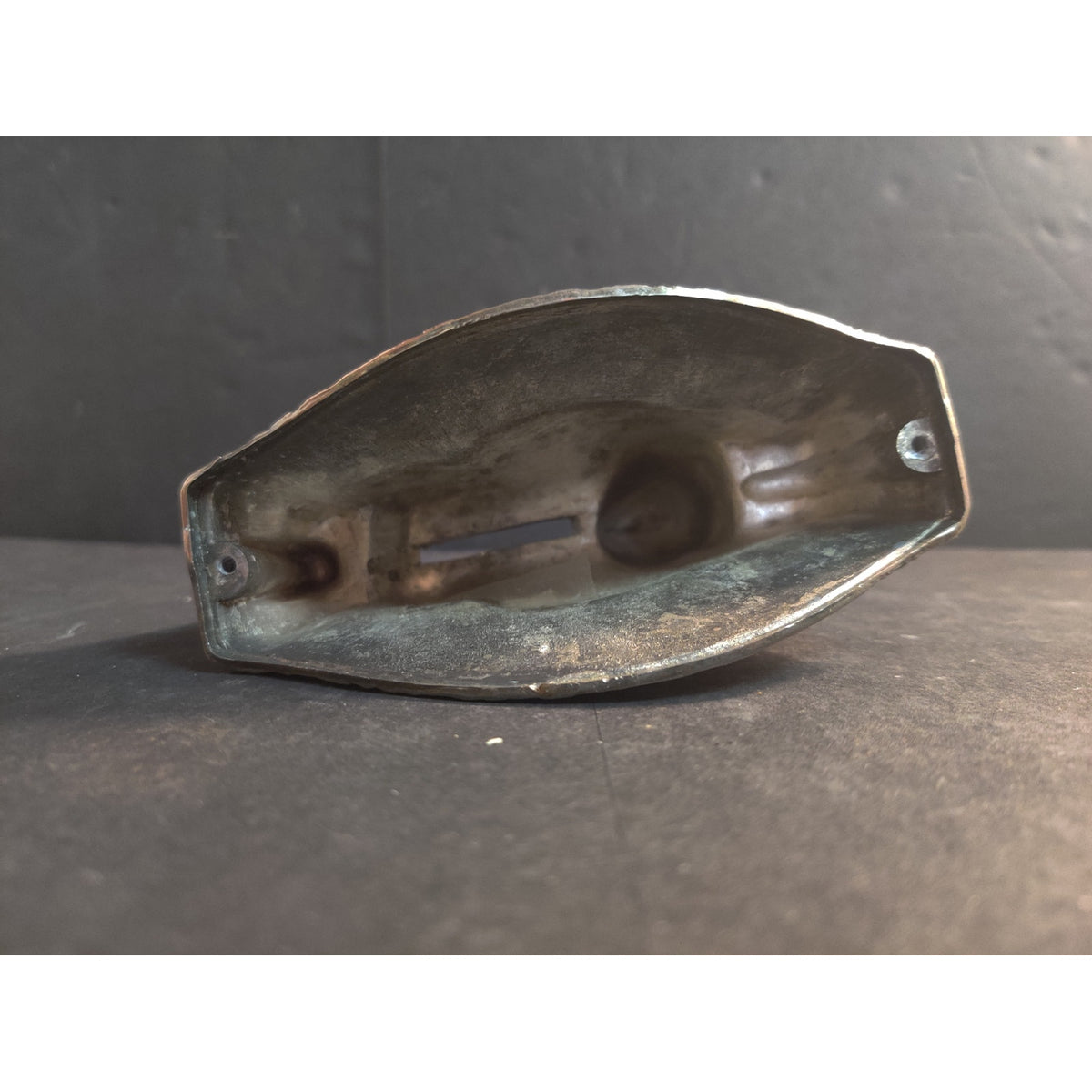Vintage Metal Rocking Horse Figurine Piggy Bank Missing Stopper