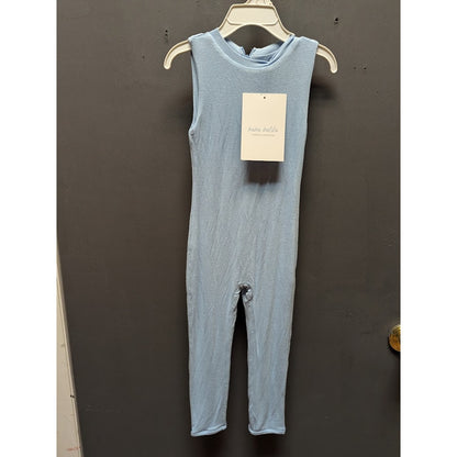 Naked Wardrobe Mama Malika blue sleeveless Onepiece jUMPSUIT Romper 4 YEARS
