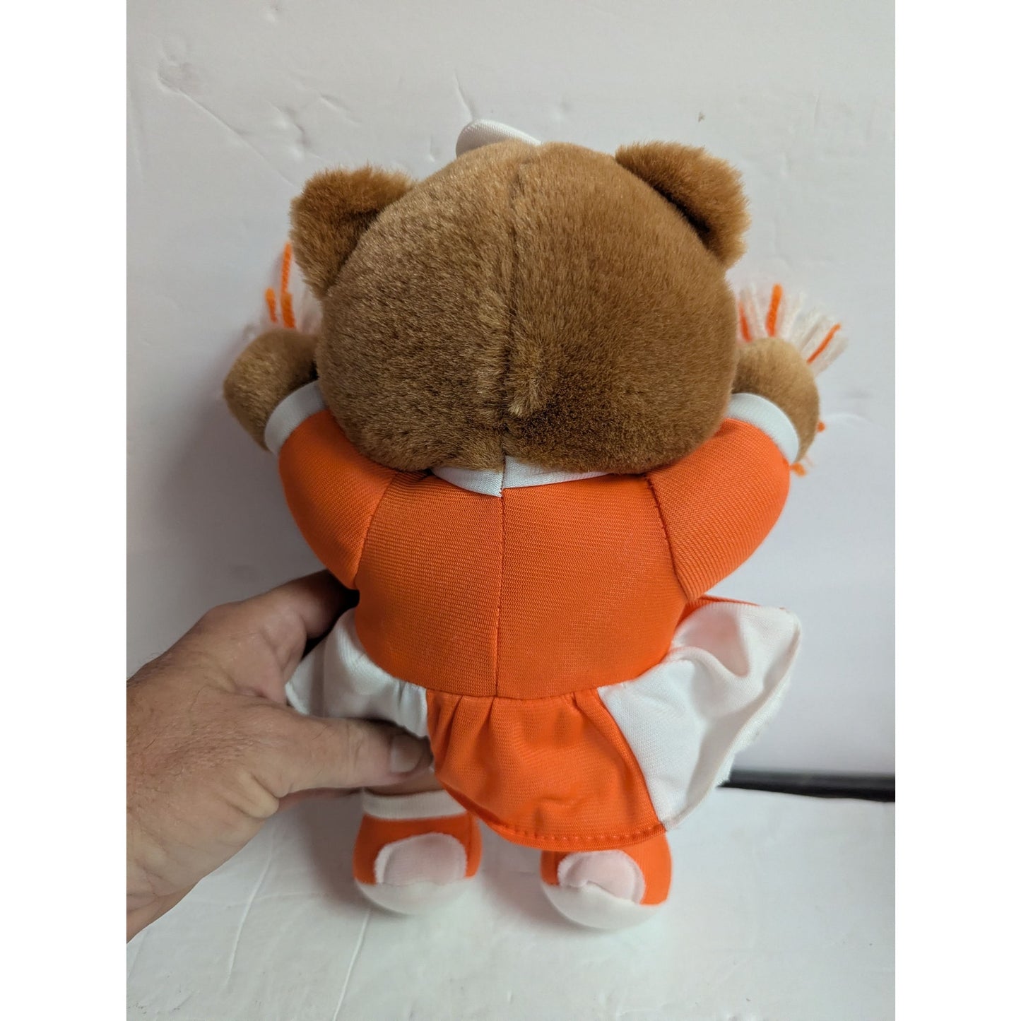 Vintage Tennessee Volunteers Cheerleader Bear Plush University Sport Memorabilia