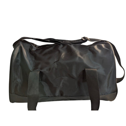 Vintage Paco Rabanne Black Duffle Bag Travel Carry On Weekender Nylon Bag