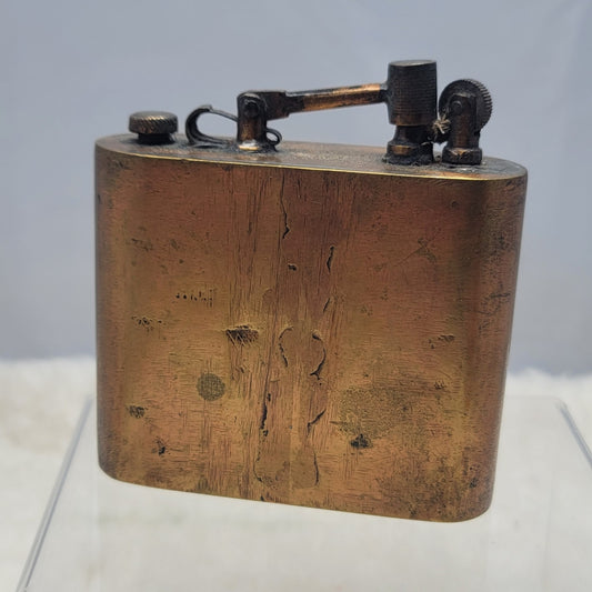 Vintage Brass Lift Arm Table Lighter Antique Trench Art Military Style Decor