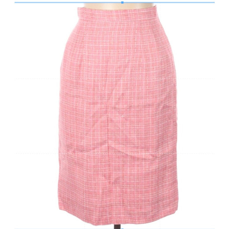 Lew Magram 2 piece Career Jacket Blazer Skirt Set Size 10 Pink fully lined suit