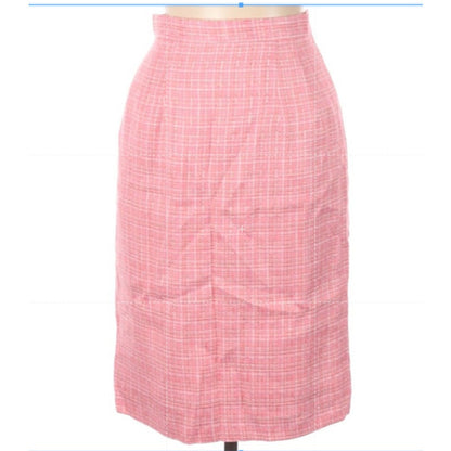 Lew Magram 2 piece Career Jacket Blazer Skirt Set Size 10 Pink fully lined suit