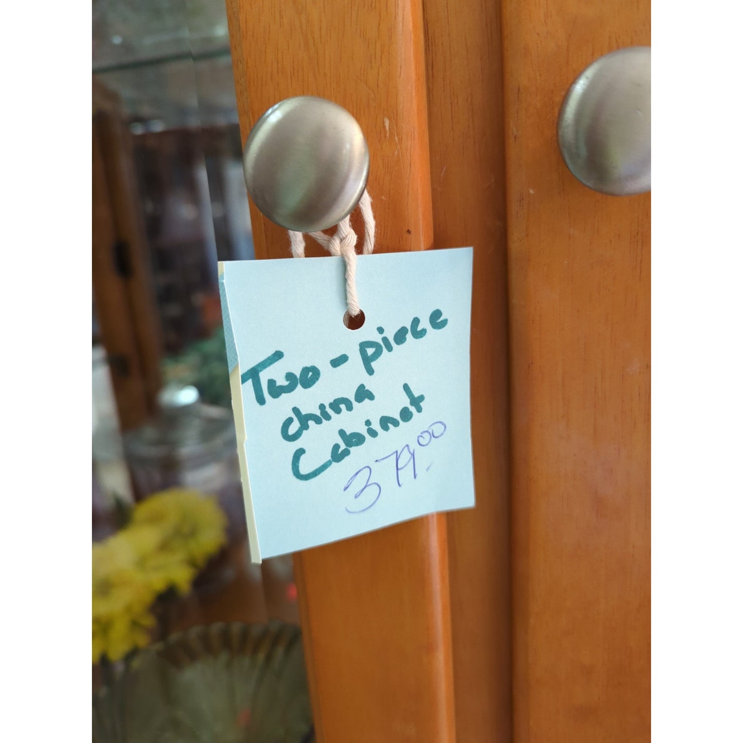 Secondhand Sandies: Curve top china cabinet storage Display