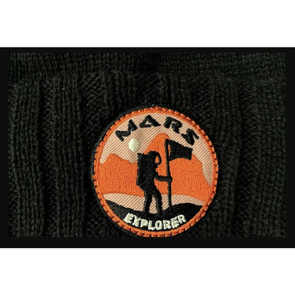AMERICAN NEEDLE Adult Striped NASA MARS EXPLORER ACRYLIC KNIT Pom BEANIE HAT NEW