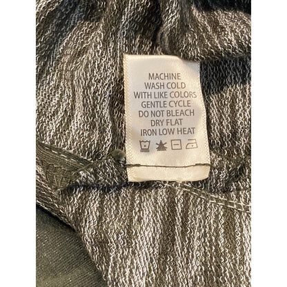Max Studio Long Sleeve Drawstring Hoodie Top Sz Large in Olive NWT