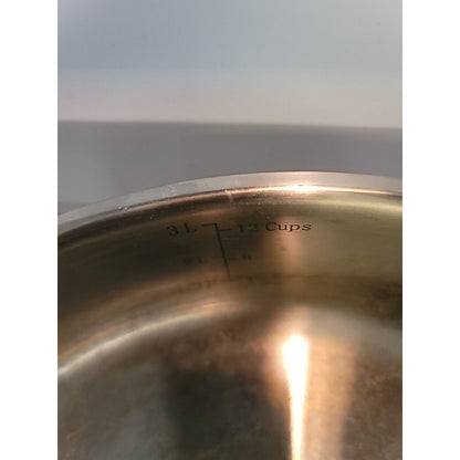 Cuisinart Stainless Steel 3.5 Qt Skillet Pan #39178 NICE 7335-26HG Induction